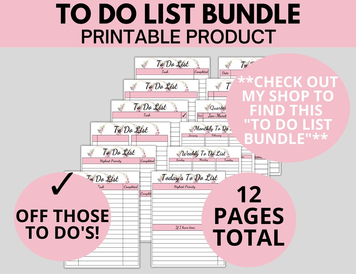 Meal Planner and Grocery List Printable Weekly Meal Prep - Etsy