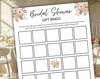 Bridal Bingo | Bridal Shower Bingo Game | Wedding Shower Games