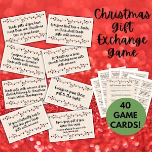 Geschenkuitwisselingsspel | Witte Olifant Spel | Cadeau-uitwisselingsspellen | Kerstspel voor volwassenen | Leuke kerstspellen | Yankee-swap | Vuile kerstman