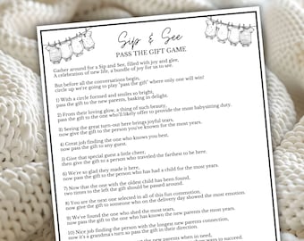Sip and See Games | Pass The Parcel | Pass The Gift Game | Find The Guest Sip and See Game