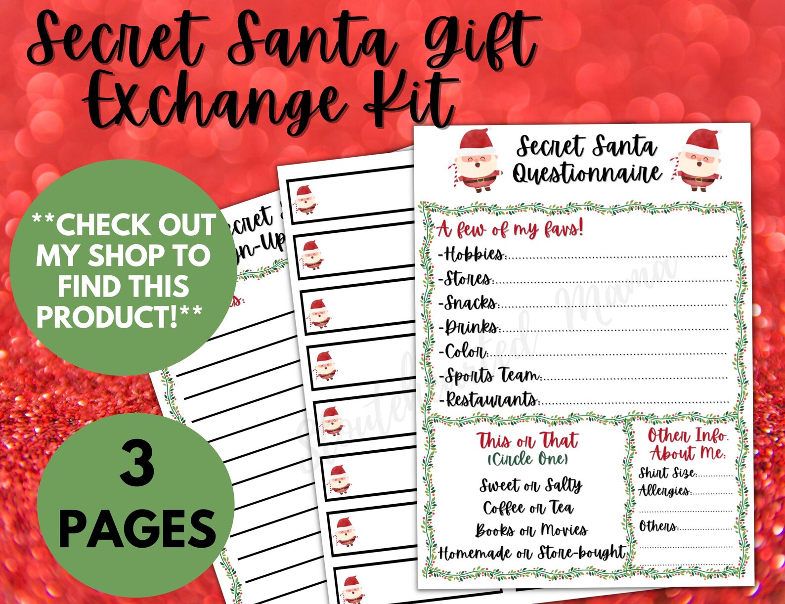Gift Exchange Game White Elephant Game Gift Exchange Games - Etsy