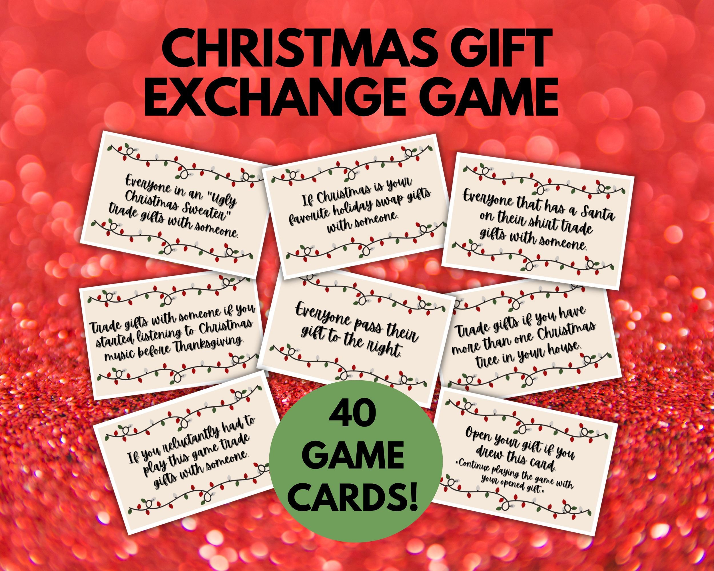 Christmas Dice Game Gift Exchange Rules Printable — TidyLady Printables