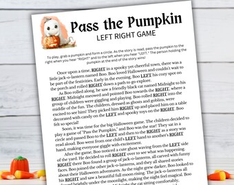 Pass The Pumpkin Game | Halloween Kids Activities | Halloween Left Right Game