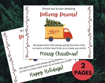 Delivery Driver Snack Sign Printable | Delivery Driver Thank You Treat Sign