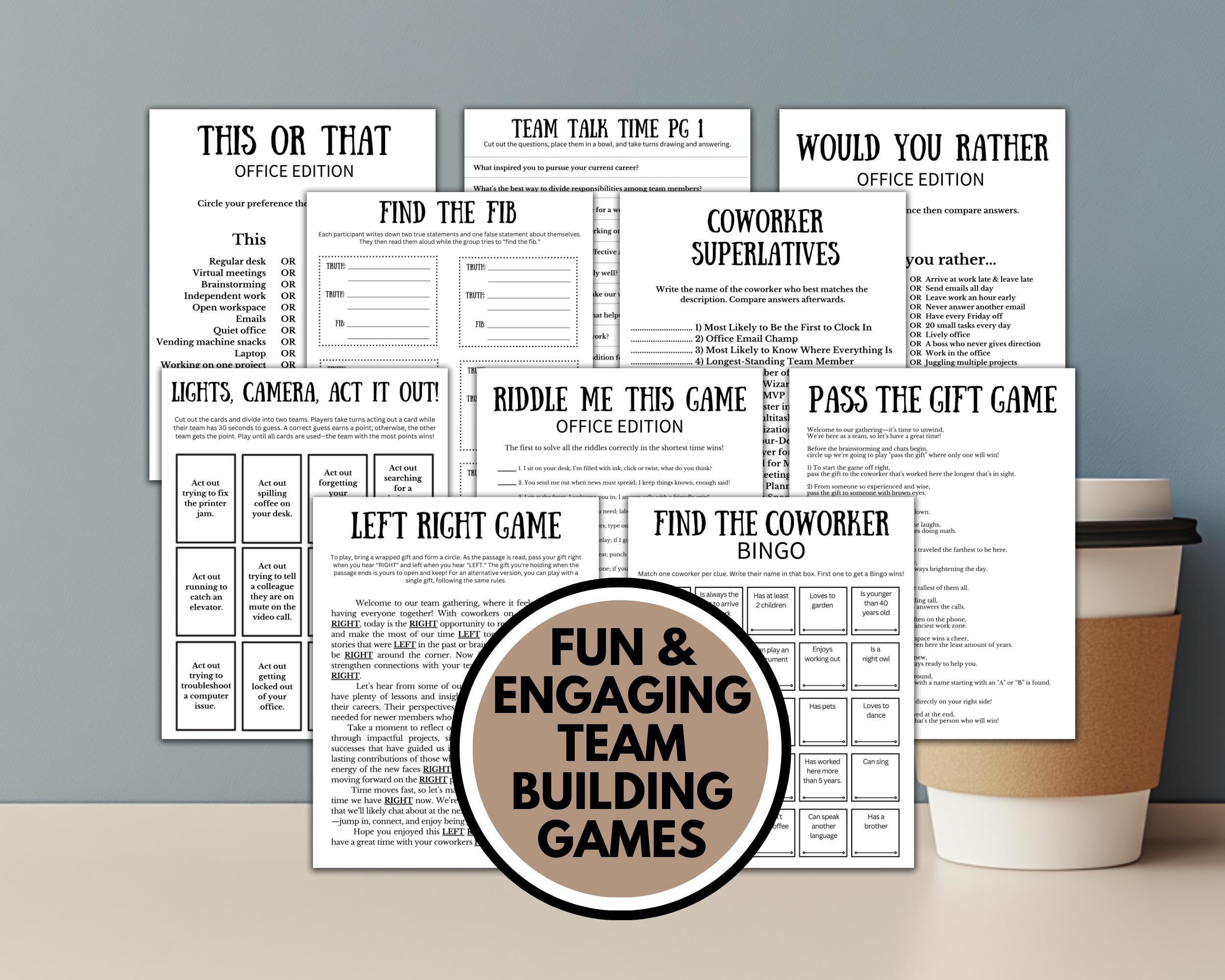 Team Building Get to Know Your Staff Questionnaire Printable, Team ...