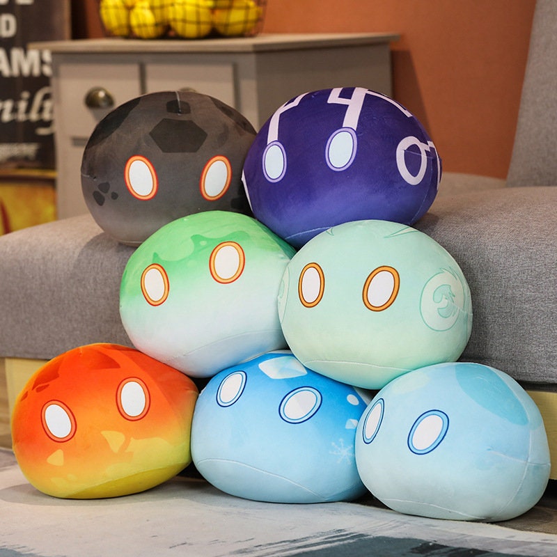 Slimes Genshin Plush Toy Genshin Impact Slimes Anemo Pyro Dendro Hydro 