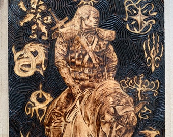 The Witcher - Geralt of Rivia (Pyrography Artwork)