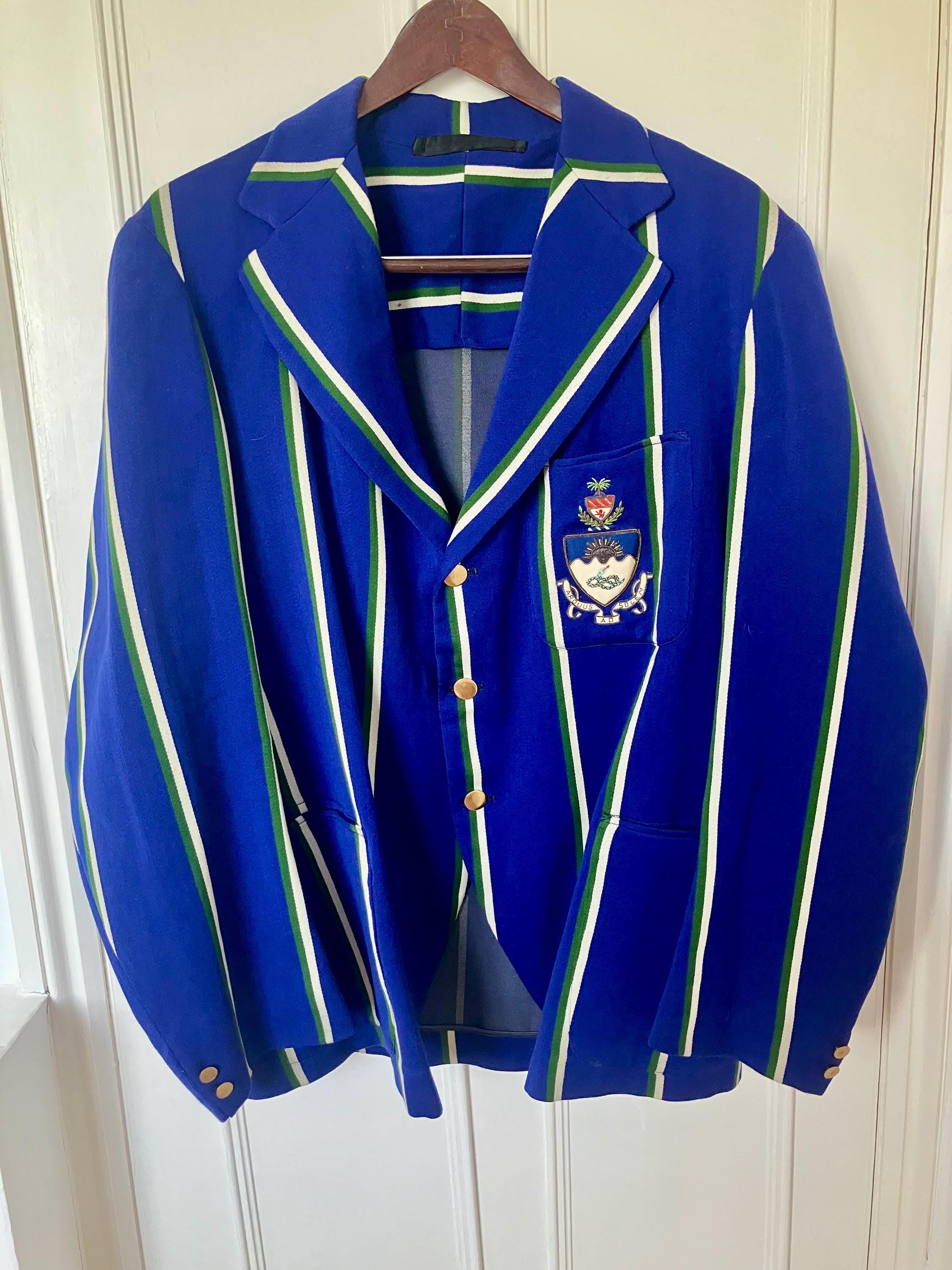 SIZE L-XL -1960s British Rowing/University blazer-Exceptional condition - _All Wool -Made in England