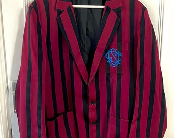 British School/Blazer d'aviron - 40 ans pour hommes - Fabriqué en Angleterre - canotage, Henley, régate