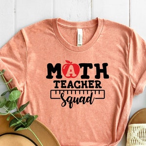 Math Teacher Squad Shirt, Math Teacher Shirt, Math Lover Shirt, Math Tshirt, Teacher Tees, Gift For Math Teacher, Math Teacher Appreciation