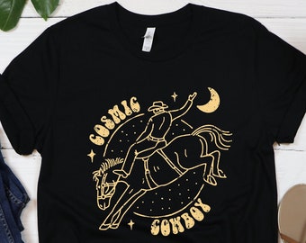 Cosmic Cowboy Shirt, Rodeo T shirt Cowboy, Rodeo Shirt, Western Shirt, Southern Shirt, Rodeo, Rodeo Fan Shirt, Cowboy Shirt, Graphic Tees