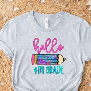 Hello 4th Grade Shirt, 4th Grade Teacher Shirt, Fourth Grade Teacher Tee, 4th Grade Team, 4th Grade Squad, 4th Grade Shirt, Teacher Shirts