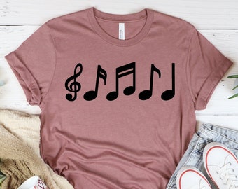 Music Notes Shirt, Music Lover Shirt, Gift For Music Lovers, Music Teacher Shirt, Music Lovers Gifts, Music Tees, Graphic T-shirt
