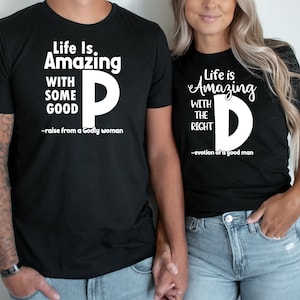 Custom Funny Couple Honeymoon Shirt, Funny Matching Couples Shirt, Love His Dedication, Love Her Personality, Gift for Couple, You and Me