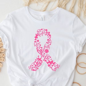 Pink Ribbon Shirt, Cancer Motivational Shirt, Breast Cancer Sayings Shirt, Motivational T shirt, Cancer Shirt, Cancer Awareness Shirt