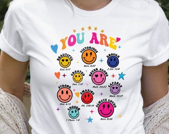 You Are Bible Verse Shirt, Trendy Christian T Shirts, Bible Verse Shirt, Faith Shirt, Inspirational Christian Tee, Religious Gifts