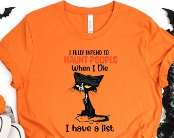 Funny Halloween Shirt, Halloween Black Cat Shirt, Halloween Cat Shirt, Witches Shirt, Halloween Shirt, Black Cat Shirt, Gift For Halloween