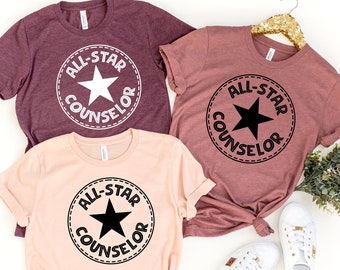 All-Star Counselor Shirt, School Counselor Shirt, Counselor Shirt, Counselor Life Teacher Shirt, Teacher Shirts, Mental Health Matters