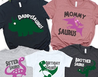 Dinosaur Theme Birthday Shirt, Custom Dinosaur Birthday Shirt, Dinosaur Family Birthday Tees, Three Rex Birthday Shirt, Dinosaur Theme Party
