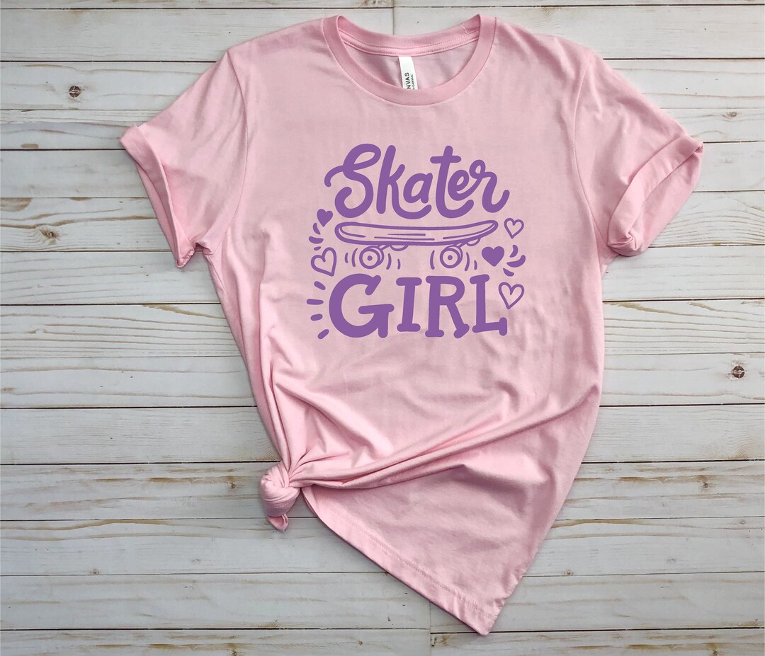 Skater Girl Shirt, Girl Skateboard Shirt, Kids Skateboard T Shirt