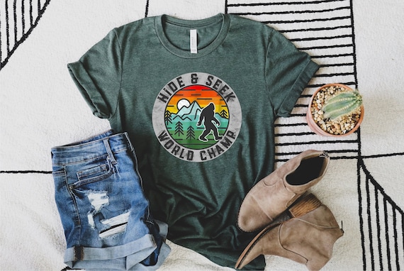 Hide and Seek Shirt, Sasquatch Shirt, Bigfoot Shirt, Yeti Shirt, Funny Camping Shirt, Funny Hikers Shirt, Outdoor Shirt, Campers Shirt