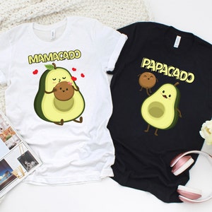 Mamacado Papacado Couples Shirt, Avocado Couple Pregnancy Announcement Shirt, Mamacado Pregnant Shirt, Mom To Be Shirt, Funny Pregnancy Tees