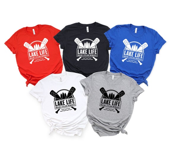 Lake Life Shirts, Family Lake Trip shirt, Lake Family Vacation Tees, Cottage Life Shirt, Summer Vacation Shirts, Canoe Paddles T shirt