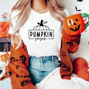 Pumpkin Season Shirt, Pumpkin Shirt, Women Fall T Shirts, Fall Shirt