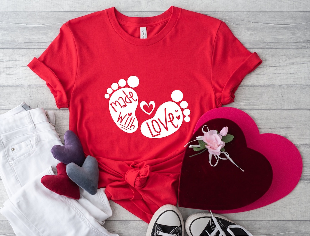 Baby Feet Shirt, Funny Pregnancy Shirt, Funny Baby Shirt, Made With