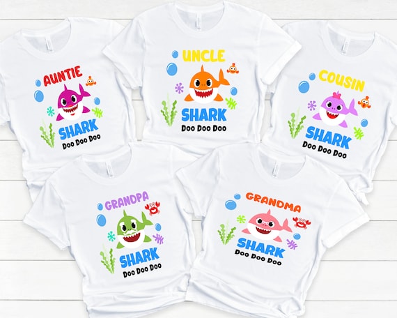 Uncle Shark Doo Doo Shirt - Matching Family Shark Shirts Set Uncle Shark Doo Doo Shirt - Matching Family Shark Shirts Set