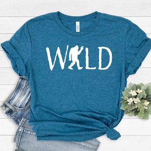 Funny Camping Shirt, Wild Bigfoot Shirt, Wild Sasquatch Shirt, Funny Hikers Shirt, Outdoor Shirt, Campers Shirt, Camping Tee, Wild Big Foot bild 4