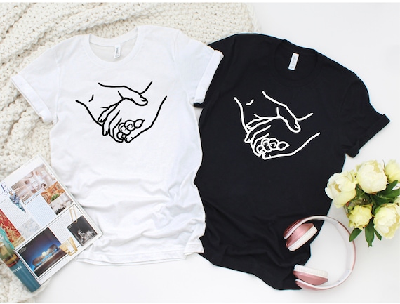 Camisa de manos de pareja camisas para el y para ella camisas para parejas a juego camisas para parejas de amor regalo de aniversario camisetas para parejas camisas para amantes Etsy