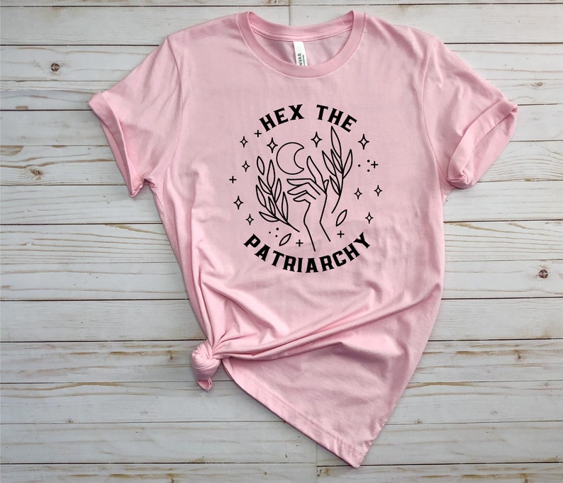 Hex The Patriarchy Shirt, Smash The Patriarchy Tee, Womens Rights Halloween Pro Choice Roe V Wade, Feminist Witch Shirt, Feminist Halloween image 4