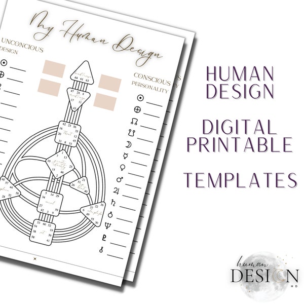 Create Your Own Human Design Chart | Printable Templates