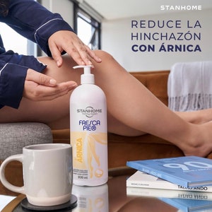 Loción fresca pie arnica para pies y piernas cansadas Stanhome 930 ml Locion fresca pie Arnica tamaño jumbo