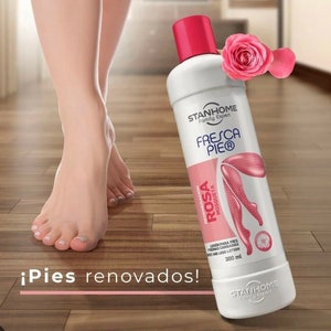 Stanhome fresca pie reship oil tired feet and legs lotion 300ml Locion Fresca pie de rosa mosqueta 10.14oz
