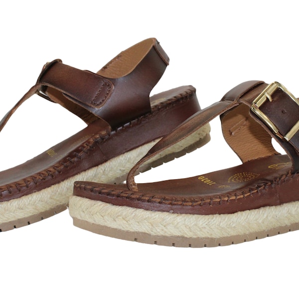 Sandal Women’s Brown Size 9 Leather Platform Lobo Solo Non-slip sole