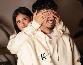Partner Hoodies mit Buchstaben Name Kombi | Couple Hoodies | Partner Hoodies | Valentinstags Hoodies | Matching hoodies