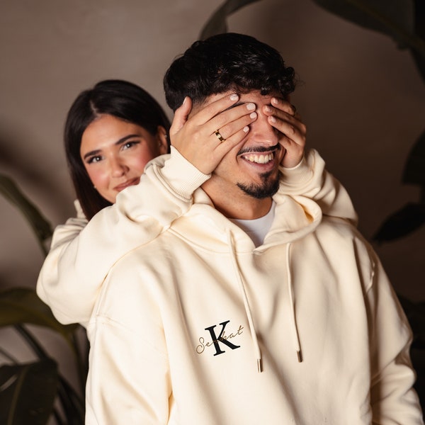 Partner Hoodies mit Buchstaben Name Kombi | Couple Hoodies | Partner Hoodies | Valentinstags Hoodies | Matching hoodies