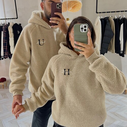 Partner Hoodies Personalized Letters 