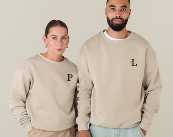 Partner sweater with letter name combination | Partner Sweater | Partner hoodies | partner sweater | couple sweatshirts