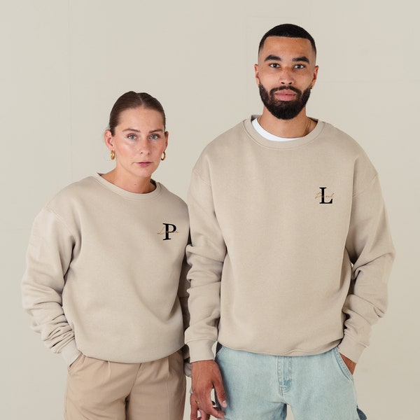 Partner Sweater mit Buchstaben Name Kombi | Partner Pullover | Partner hoodies | partner sweater | couple sweatshirts