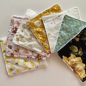 Handmade ECO-FRIENDLY facial washcloth, Reusable zero waste face cloth, Cleansing pad, Makeup remover pad, Baby cloth, Stocking stuffer