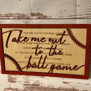 Take Me Out To The Ball Game Wall Decor