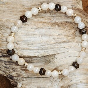 Handmade Quartz Bracelet, Quartz Jewelry, Handmade Beaded Bracelet, Boho Bracelet