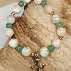 Calming Bracelet, Peace Bracelet, Inner Harmony Bracelet, Sleep Aid Bracelet, Anchor Charm, Beach, Ocean Bracelet