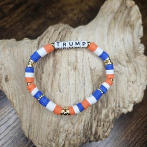 USA Bracelet, Conservative Bracelet, Maga Bracelet, Trump Bracelet, Political Jewelry, Red White and Blue Bracelet