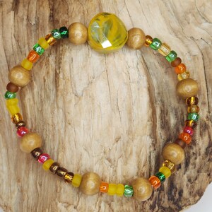 Handgemachtes Boho Armband, Buntes Perlen Armband, Armband für Sie, Tropischer Schmuck