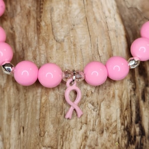 Breast Cancer Awareness, Breast Cancer Bracelet, Breast Cancer Survivor, Breast Cancer Bracelet, Pink Bracelet, Handmade Bracelet