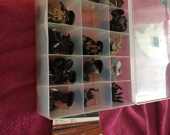 Basic Monster Dungeons and  Dragons Lot of Miniatures and Stat Cards